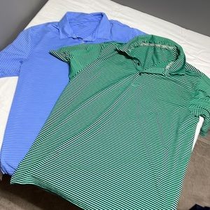 2 Walter Hagen Men’s Golf Shirts L
